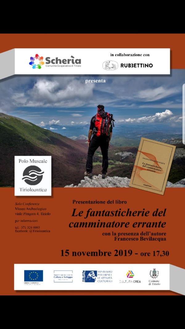 images Venerdì a Tiriolo presentazione del libro "Le fantasticherie del camminatore errante" di Francesco Bevilacqua