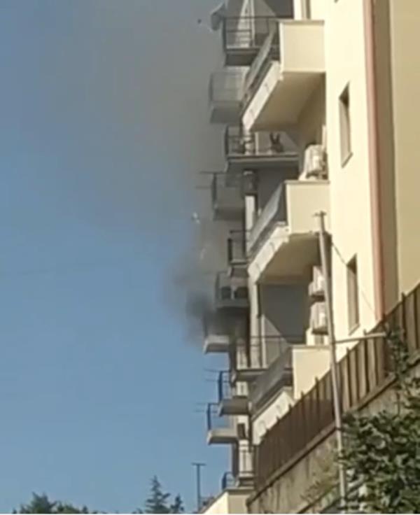 images Va a fuoco un appartamento nel quartiere Stadio (VIDEO)