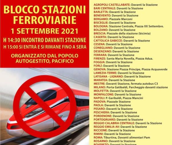 images I No Green Pass vogliono bloccare i treni: il piano prevede anche Lamezia Terme 