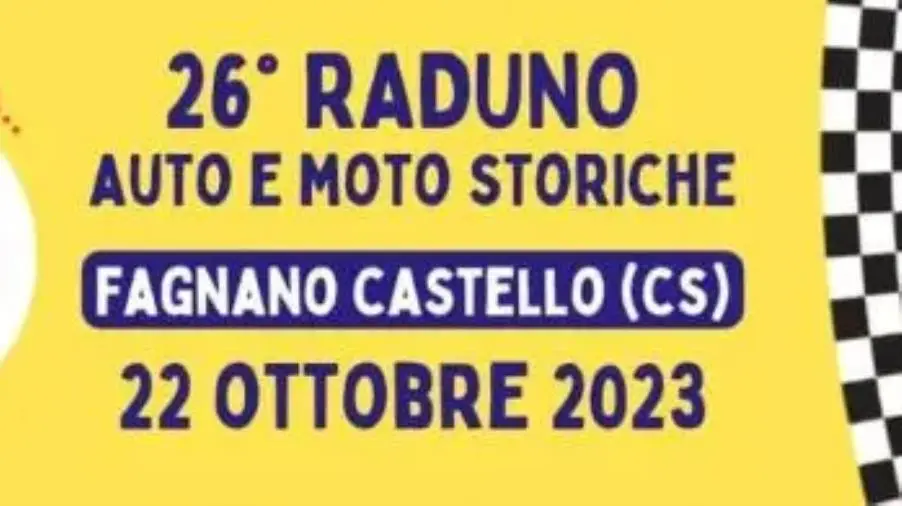 Nel borgo di Fagnano Castello il XXVI raduno di auto e moto storiche organizzato dalla Facams