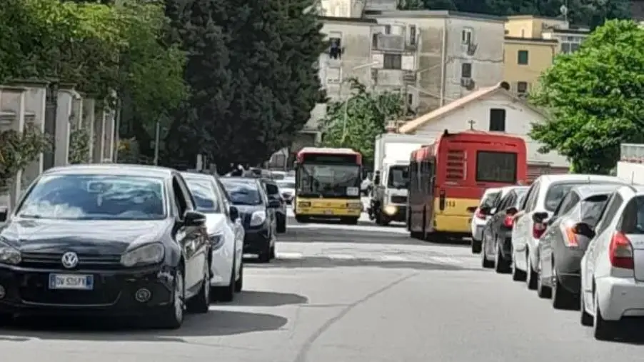 images Catanzaro, bus rotto a Pontepiccolo: traffico bloccato