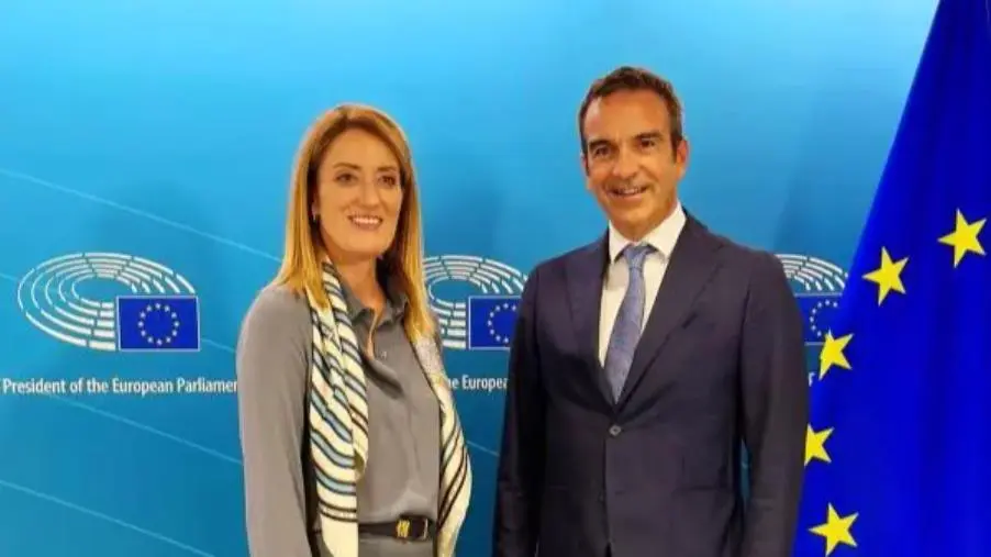 Ue, Occhiuto incontra Metsola: politiche di coesione e Macroregione Mediterraneo tra i temi trattati 