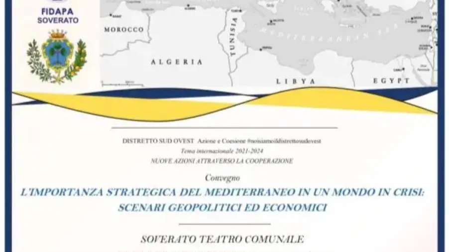 images Mediterraneo e conflitti, venerdì 17 novembre il convegno della Fidapa a Soverato
