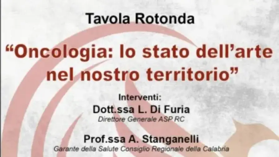 images Il 2 settembre a Polistena tavola Rotonda su "Oncologia: lo stato dell'arte nel nostro territorio"