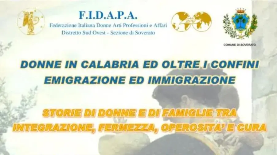 images "Donne in Calabria ed oltre i confini: emigrazione ed immigrazione", sabato a Soverato un incontro di Fidapa