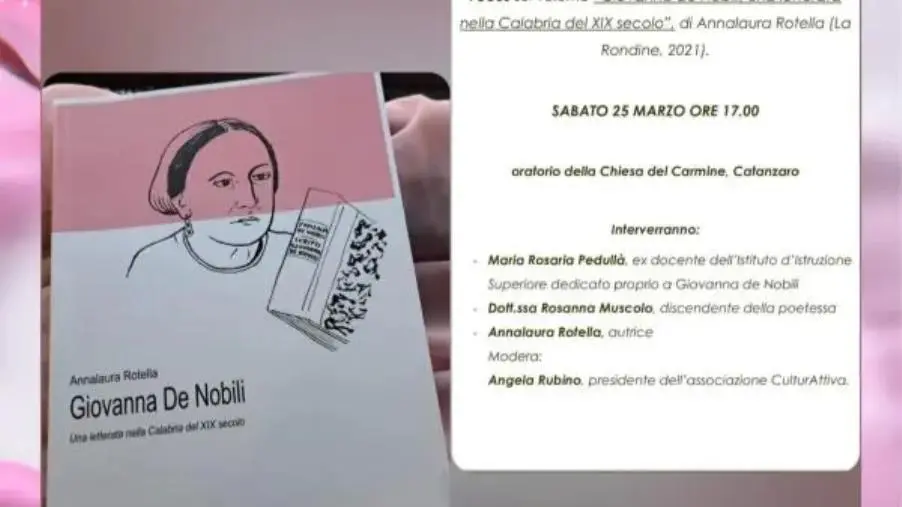 images A Catanzaro iniziativa per Giovanna de Nobili a cura dell’associazione "CulturAttiva"