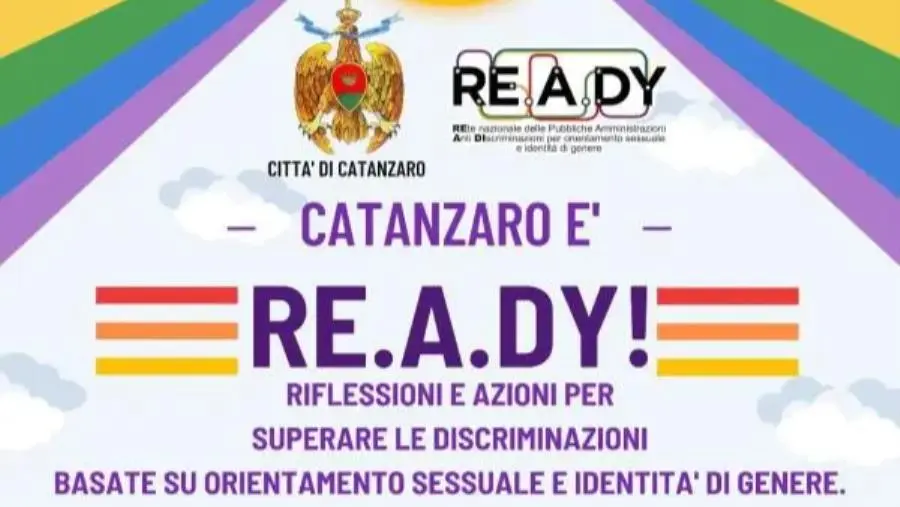 Catanzaro aderisce alla “Rete RE.A.DY” e inaugura la 'panchina arcobaleno' 