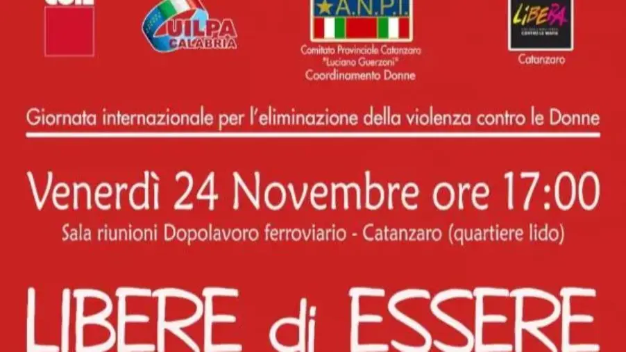 images L'Anpi Catanzaro ricorda la Giornata di contrasto alla violenza sulle donne con l'iniziativa “Libere di essere”