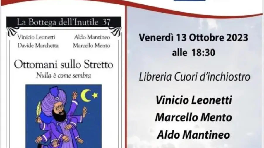 “Ottomani sullo Stretto” fa tappa a Vibo: venerdì la presentazione nella libreria “Cuori d’inchiostro”