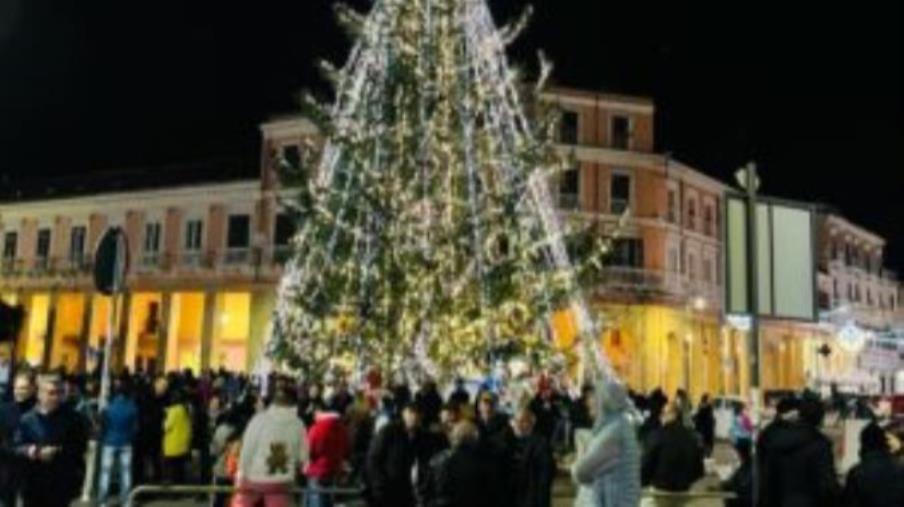 images Danneggiano l'albero di Natale a Crotone, ripresi dalle telecamere