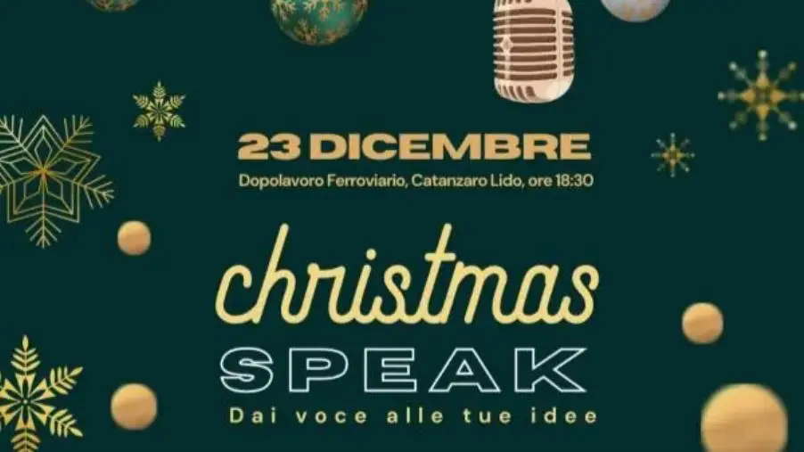 images “Christmaspeak – Dai voce alle tue idee”, incontro domani al Dopolavoro ferroviario di Catanzaro