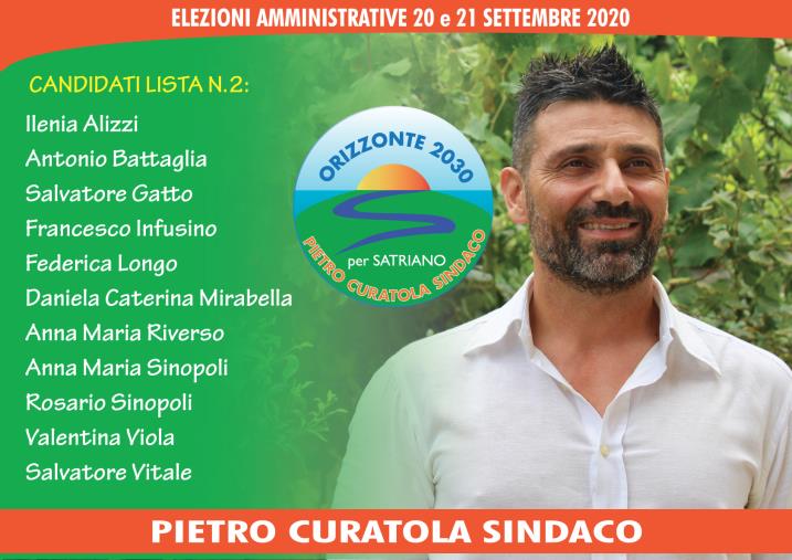 images Comunali. Domani la Lista "Orizzonte 2030 per Satriano - Pietro Curatola Sindaco" si presenta agli elettori