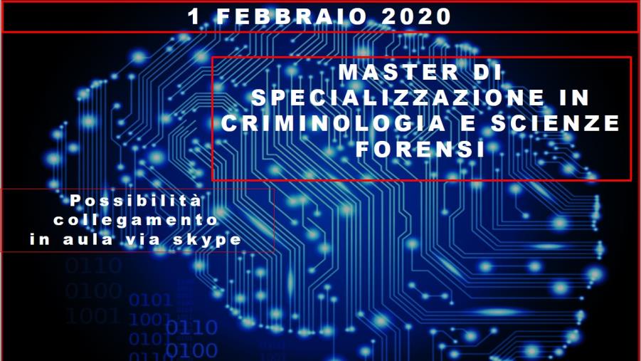 Ai nastri di partenza il master in Criminologia e Scienze forensi a Lamezia Terme