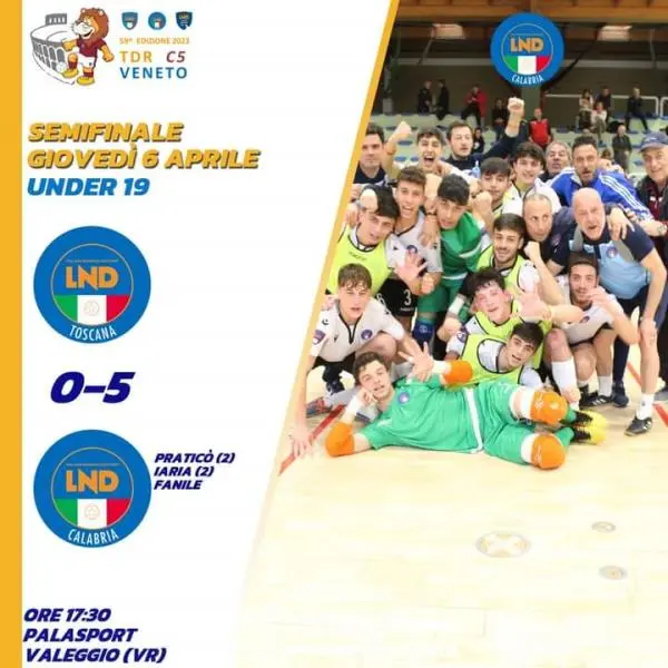 images Torneo delle Regioni, Immensa Calabria U19: è finale