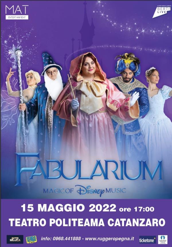 images Catanzaro, 2 componenti del cast positivi: slitta a maggio lo spettacolo "Fabularium, Magic of Disney Music”