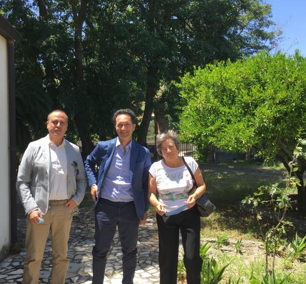 images Francesco Pitaro e Danilo Ferrara incontrano la presidente del Centro Calabrese di Solidarietà