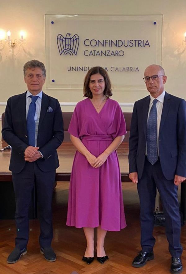 Unindustria Calabria incontra l'Ambasciatore del Kosovo in Italia, San Marino e Malta