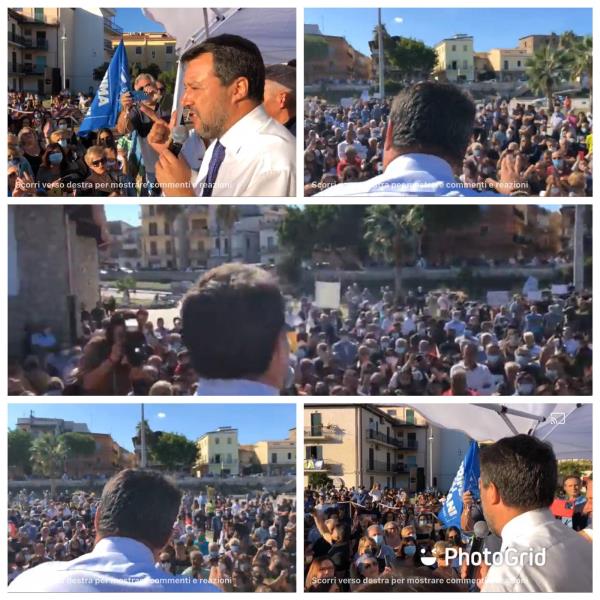 images Regionali. La soddisfazione di Saccomanno (Lega): "Marea di gente per il tour di Salvini"