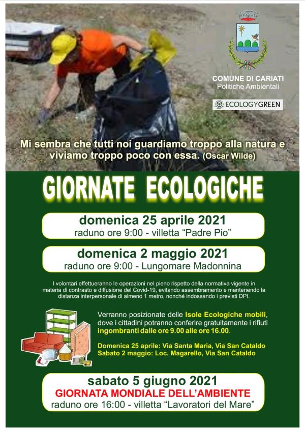 images Cariati celebra le 'Giornate ecologiche': si inizia domenica 