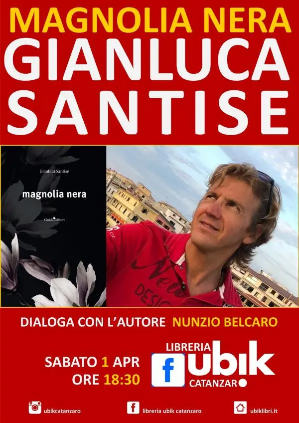 images "Magnolia nera", a Catanzaro e Cosenza arriva il nuovo romanzo di Gianluca Santise