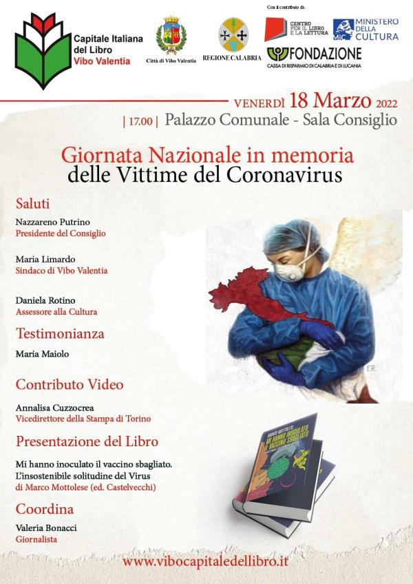 images Giornata nazionale in memoria delle vittime Covid, a Vibo la presentazione del libro "Mi hanno inoculato il vaccino sbagliato"