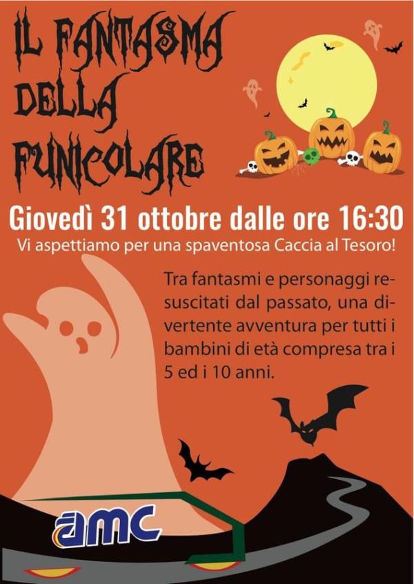 "Il Fantasma della Funicolare". Giovedì l'evento Halloween per i bambini organizzato dall'Amc