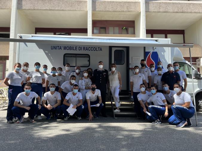 images Reggio, 250 allievi e allieve Carabinieri in fila per la donazione del sangue