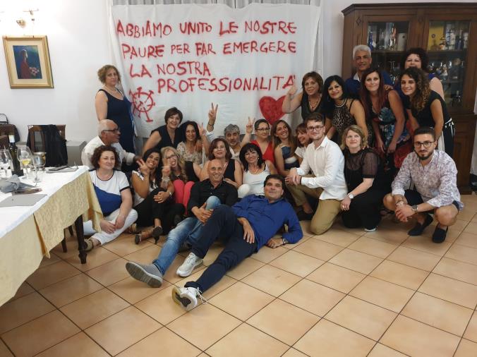 I protagonisti del 'Reparto Covid' del Pugliese a cena insieme dopo mesi di lotta per mantenere una promessa