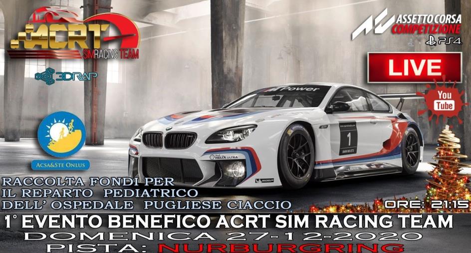 images Domenica 27 dicembre evento benefico Acrt sim racing team