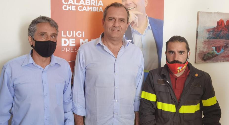 L'Usb Vigili del fuoco Calabria incontra Luigi De Magistris