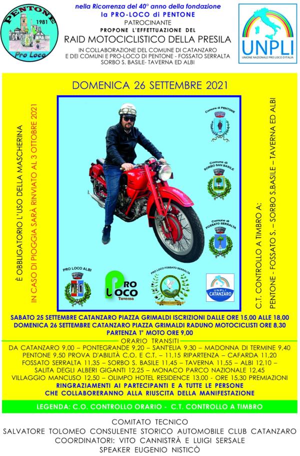 images Si parte per il “Raid motociclistico della Presila”: da Catanzaro a Taverna per festeggiare la Pro loco di Pentone