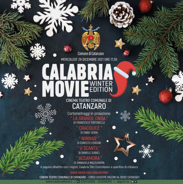 images Sarà tre volte Natale, Calabria Movie Winter Edition: domani al Comunale di Catanzaro un pomeriggio dedicato al Cinema e alla Calabria