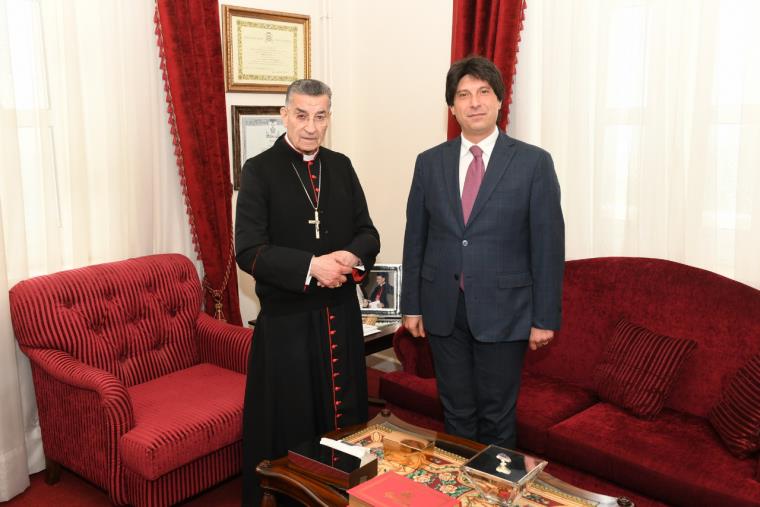 images Beirut, Vincenzo Speziali incontra il Cardinale Beshara Rai