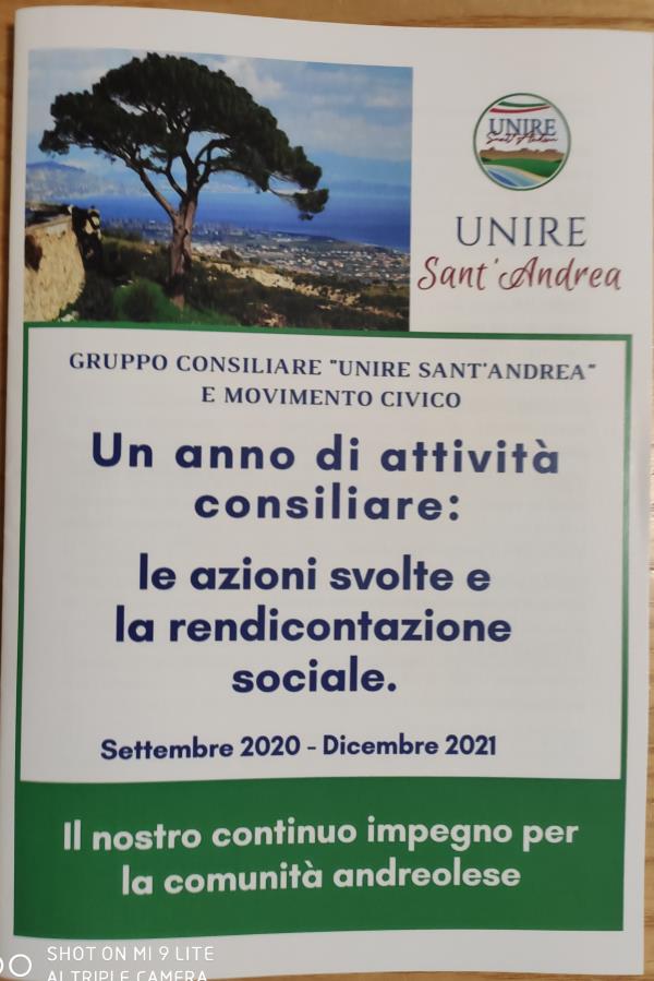 images Sant'Andrea Apostolo dello Jonio, il gruppo consiliare "Unire" realizza un opuscolo per informare la comunità