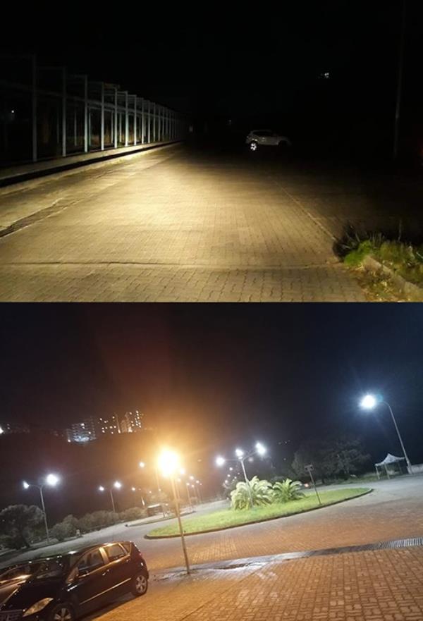 images Catanzaro, ripristinata l'illuminazione nell'area parcheggio della stazione della funicolare