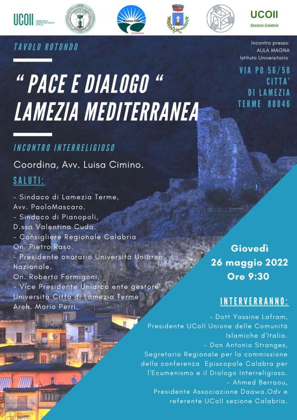 images "Pace e dialogo", domani la tavola rotonda per una "Lamezia mediterranea"