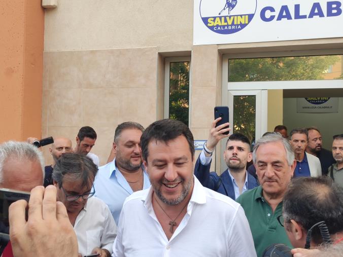 images Salvini a Catanzaro: "Io candidato in Calabria? Mi farebbe piacere"
