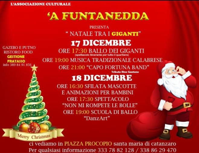 images "Natale tra i giganti" a Catanzaro: spettacoli, animazione e cultura nel quartiere Santa Maria