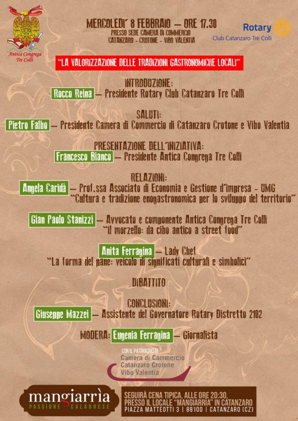 images Tradizioni gastronomiche locali, domani l'incontro in CCIA a Catanzaro