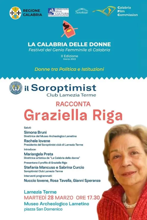 images Il Soroptimist club di Lamezia Terme racconta Graziella Riga