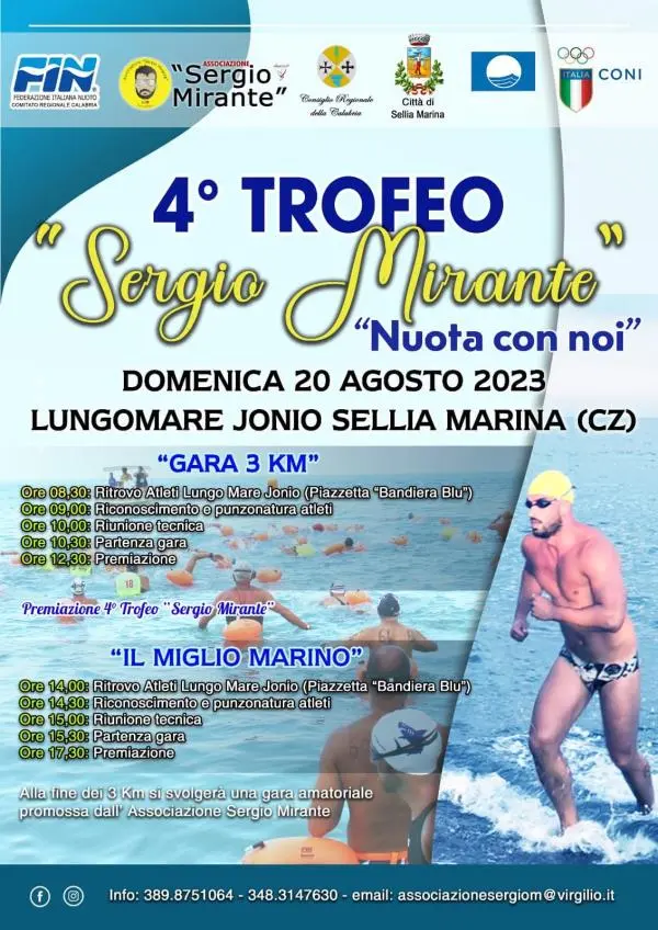 IV Trofeo "Sergio Mirante", ci sarà anche il presidente Mancuso