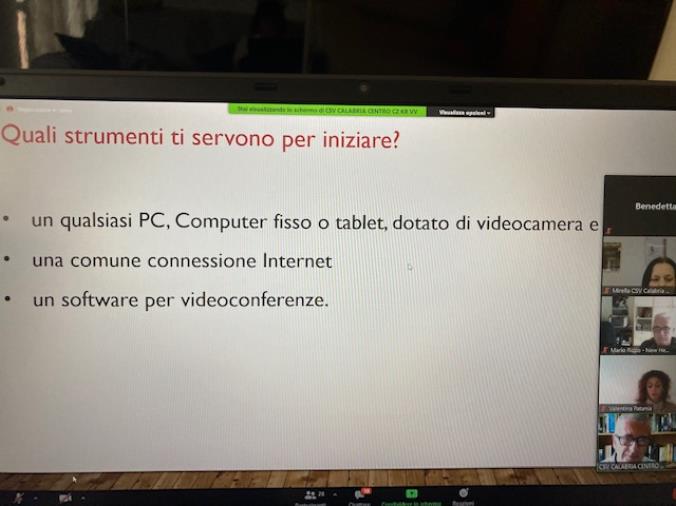 images Incontro formativo online del Csv “Calabria Centro” sull’utilizzo delle piattaforme Zoom, GoToMeeting e Google Meet