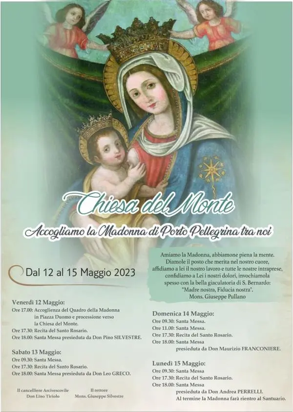 images Catanzaro, la Madonna di Porto Pellegrina dal 12 maggio alla Chiesa del Monte