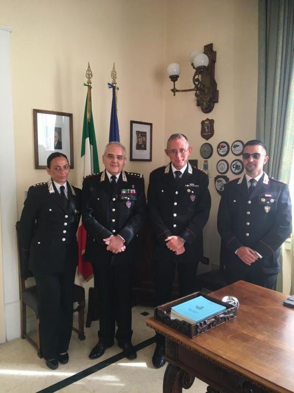 images Il Comandante dei Carabinieri Unità Forestali, ambientali e Agroalimentari  in visita in Calabria