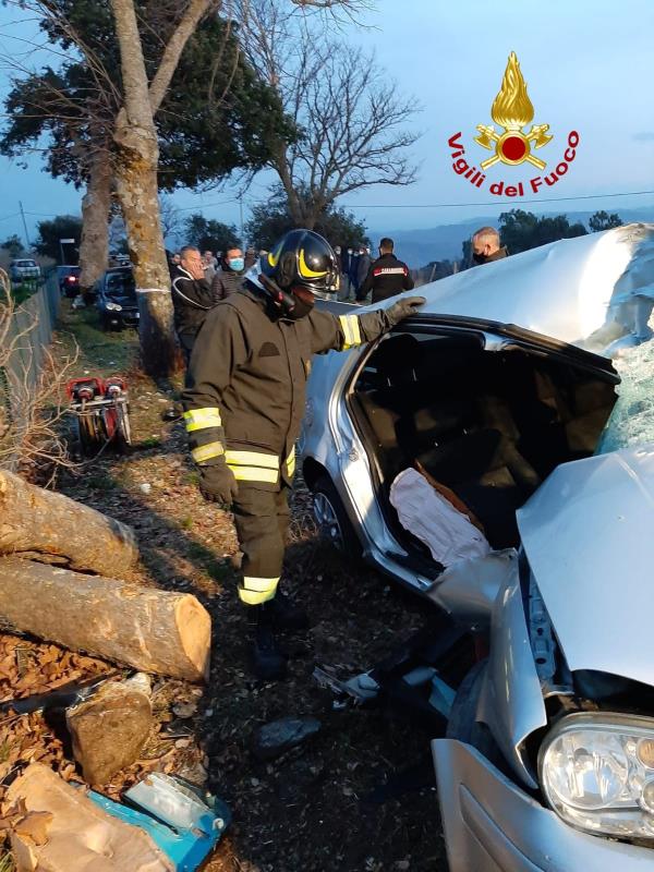 images Auto contro un albero a Tiriolo: ferito un 32enne 