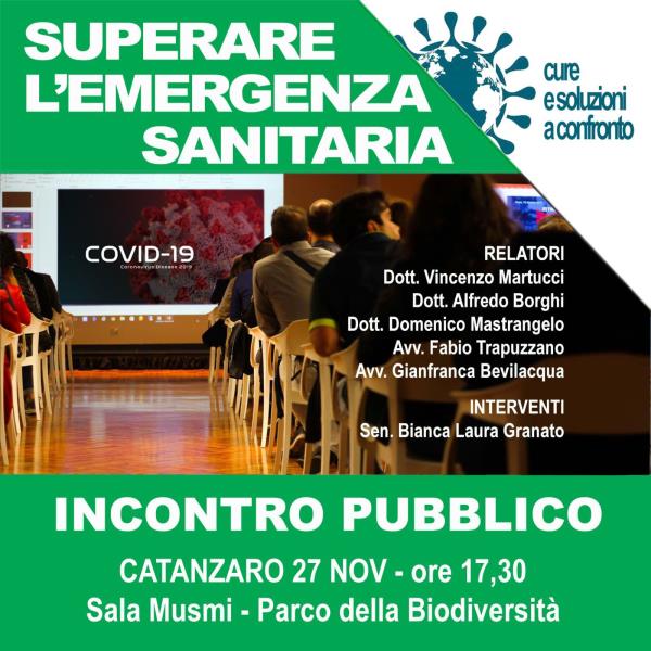 images Catanzaro. “Superare l’emergenza sanitaria. Cure e soluzioni a confronto”: il 27 novembre un convegno al Musmi