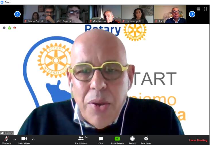 images ReStart, incontro on line del Rotary Club Tre Colli Catanzaro per riflettere sulla Fase 2. "Presenti" associazioni di categoria, Banca d'Italia e Istituzioni