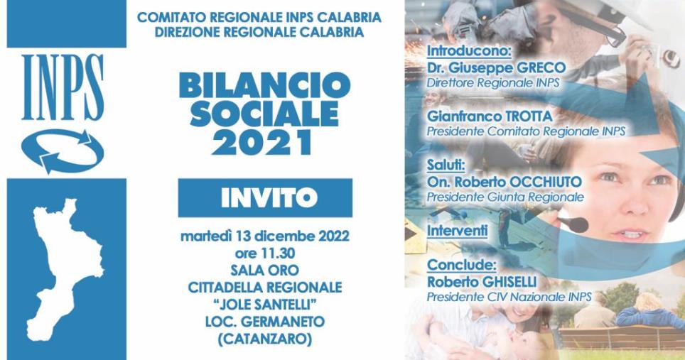 images Bilancio Inps 2021, martedì la presentazione alla Cittadella regionale