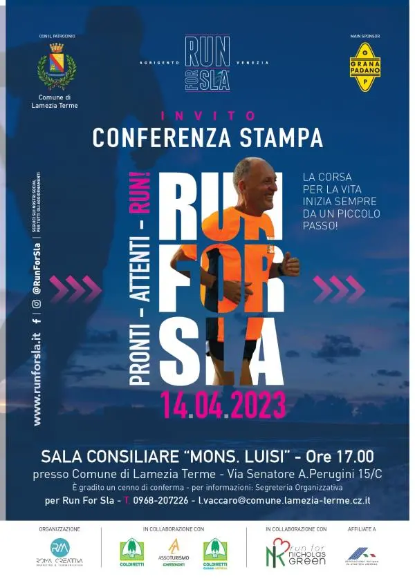 images Run for Sla: domani 14 aprile a Lamezia la presentazione della maratona benefica