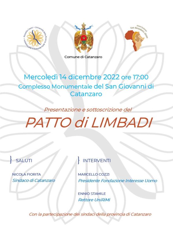 images Catanzaro, oggi al San Giovanni la presentazione del "Patto di Limbadi"